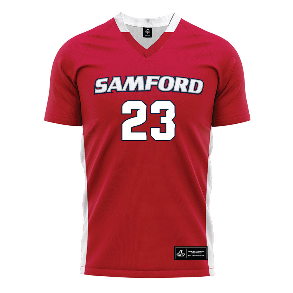 Samford - NCAA Women's Soccer : Alex Parr - Red Soccer Jersey-0