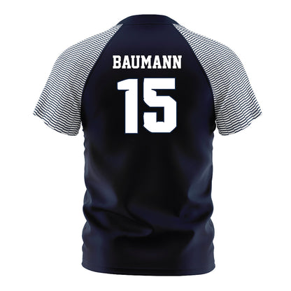 Samford - NCAA Women's Soccer : Ava Baumann - Navy Soccer Jersey-1