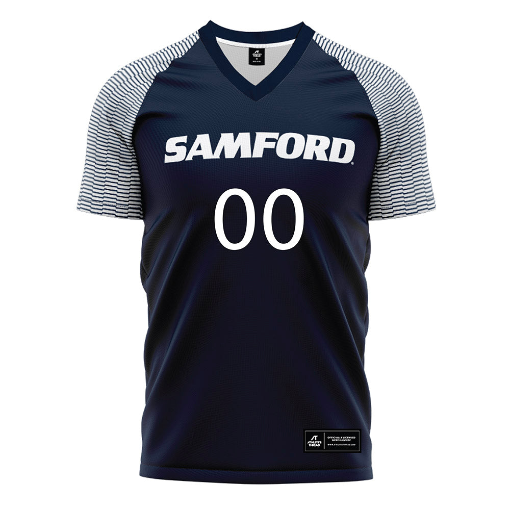 Samford - NCAA Women's Soccer : Abby Wright - Navy Soccer Jersey-0