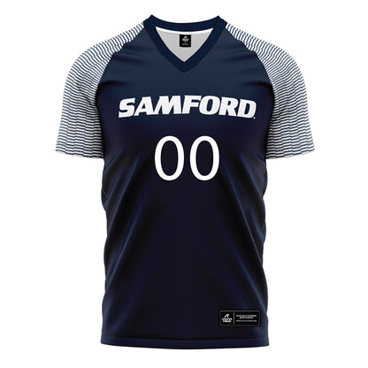 Samford - NCAA Women's Soccer : Abby Wright - Navy Soccer Jersey-0
