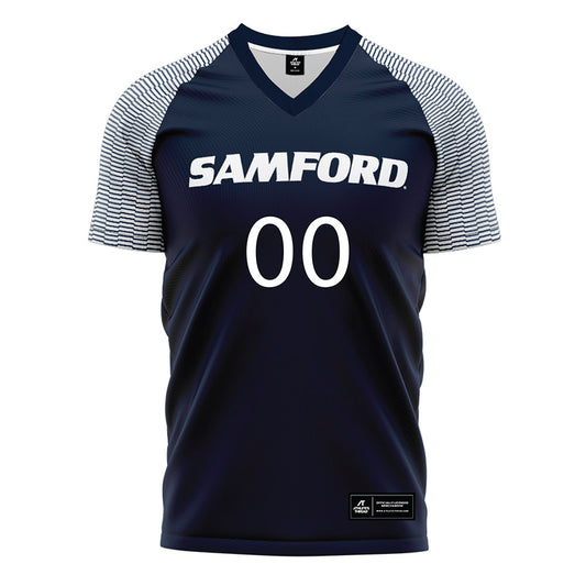 Samford - NCAA Women's Soccer : Abby Wright - Navy Soccer Jersey-0
