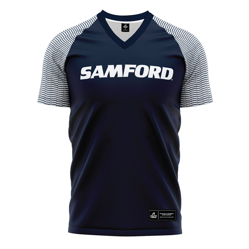 Samford - NCAA Women's Soccer : - Navy Soccer Jersey-0