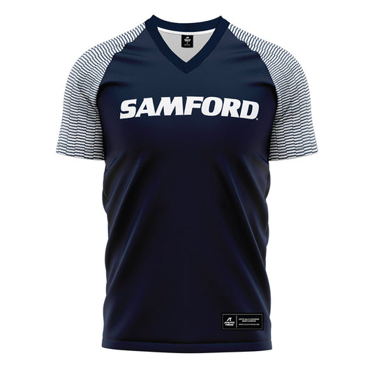 Samford - NCAA Women's Soccer : - Navy Soccer Jersey-0