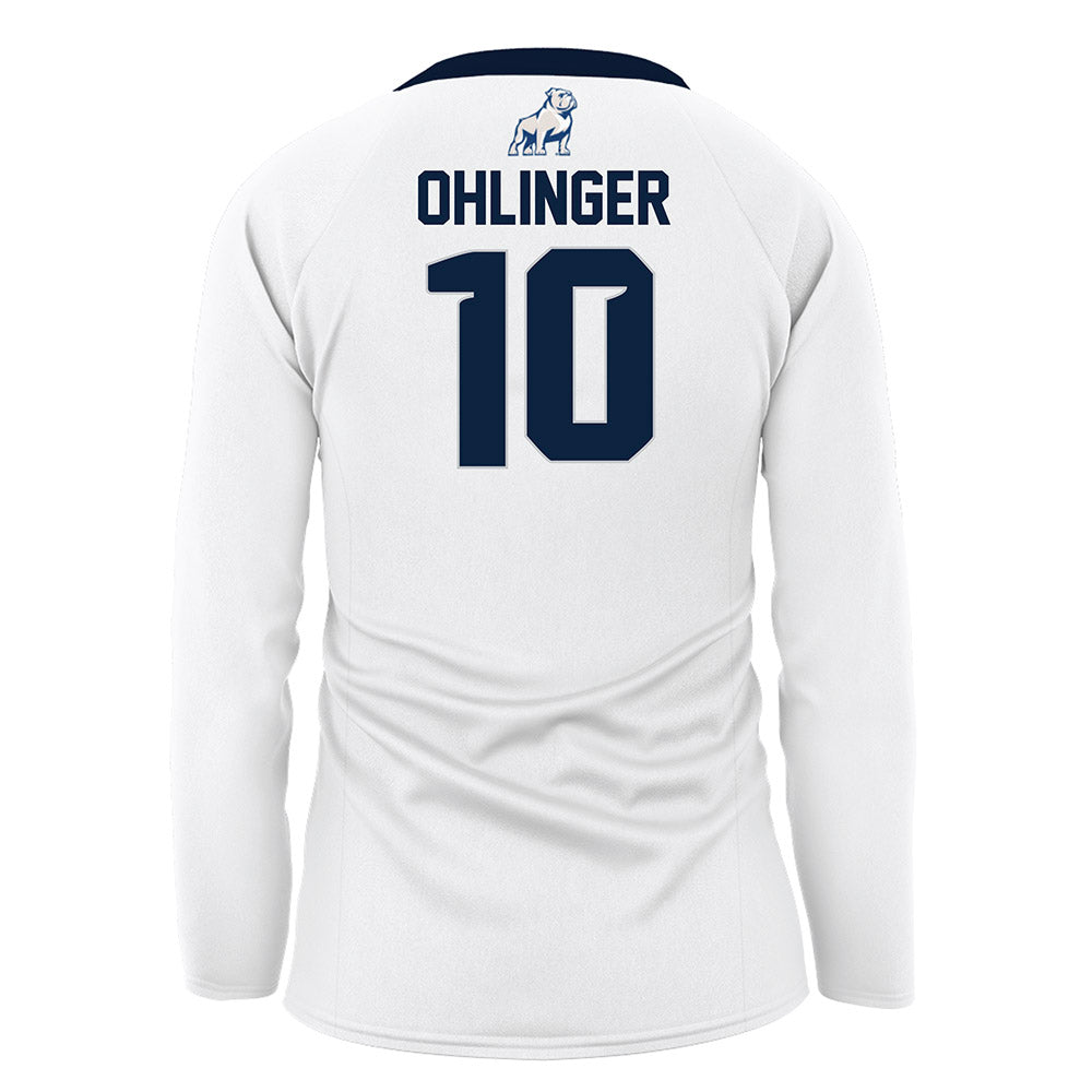 Samford - NCAA Women's Volleyball : Ali Ohlinger - White Volleyball Jersey-1