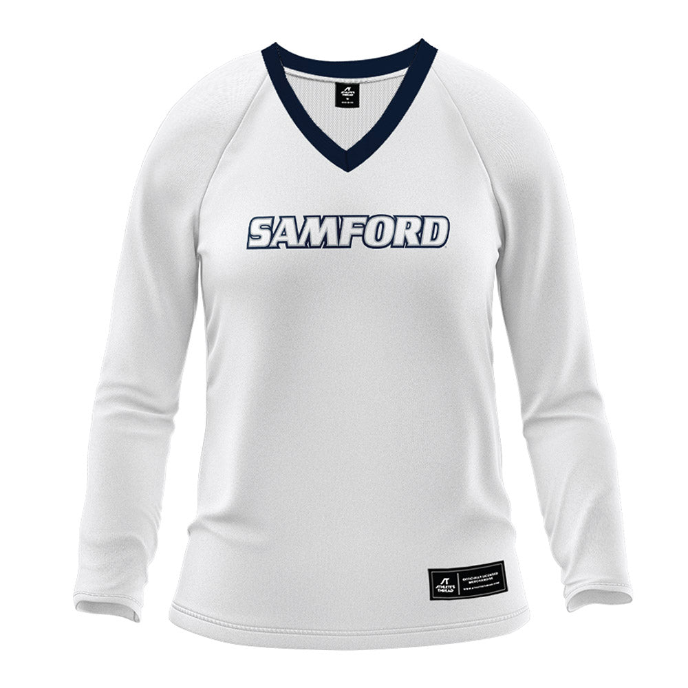 Samford - NCAA Women's Volleyball : - White Volleyball Jersey-0