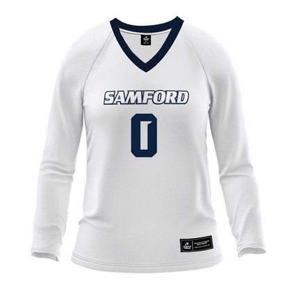 Samford - NCAA Women's Volleyball : Addie Bollier - White Volleyball Jersey-0