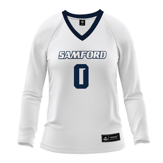 Samford - NCAA Women's Volleyball : Addie Bollier - White Volleyball Jersey-0