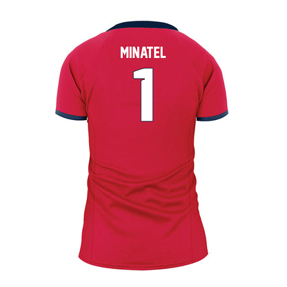 Samford - NCAA Women's Volleyball : Carly Minatel - Red Volleyball Jersey-1
