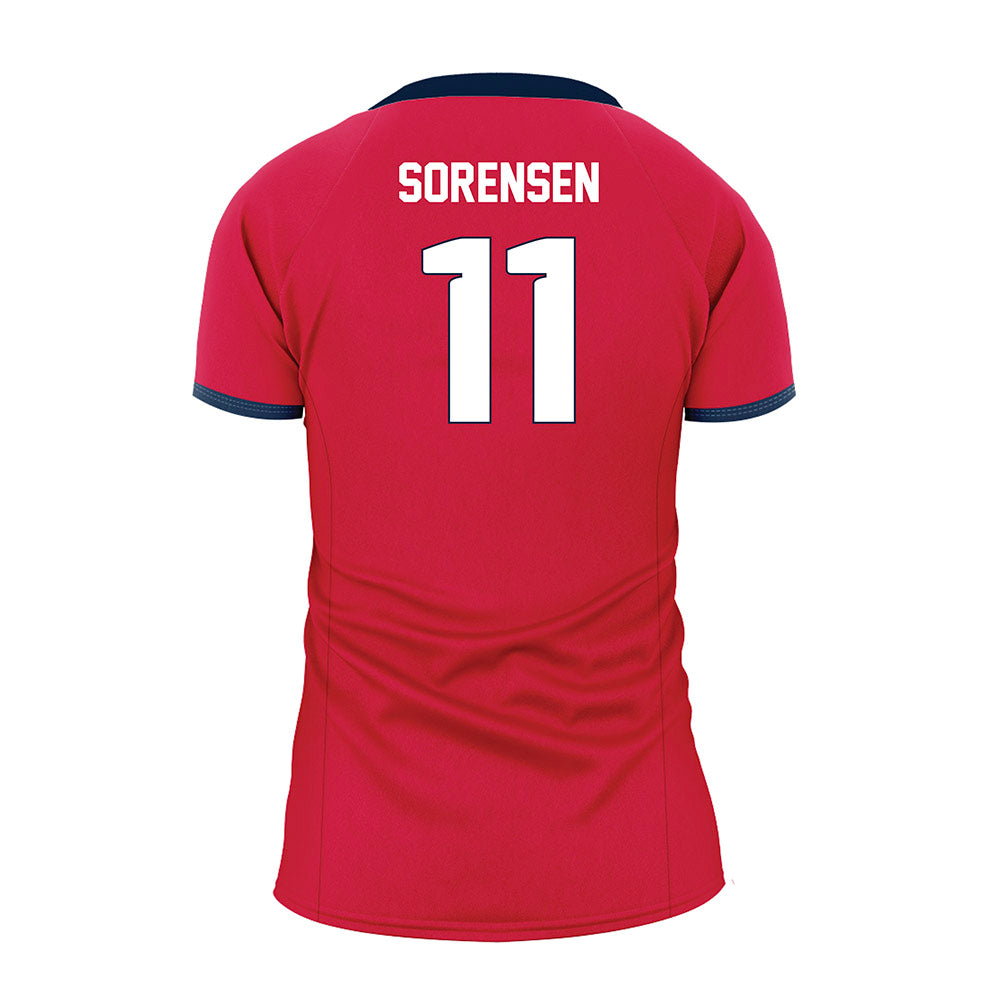 Samford - NCAA Women's Volleyball : Emma Sorensen - Red Volleyball Jersey-1