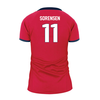 Samford - NCAA Women's Volleyball : Emma Sorensen - Red Volleyball Jersey-1