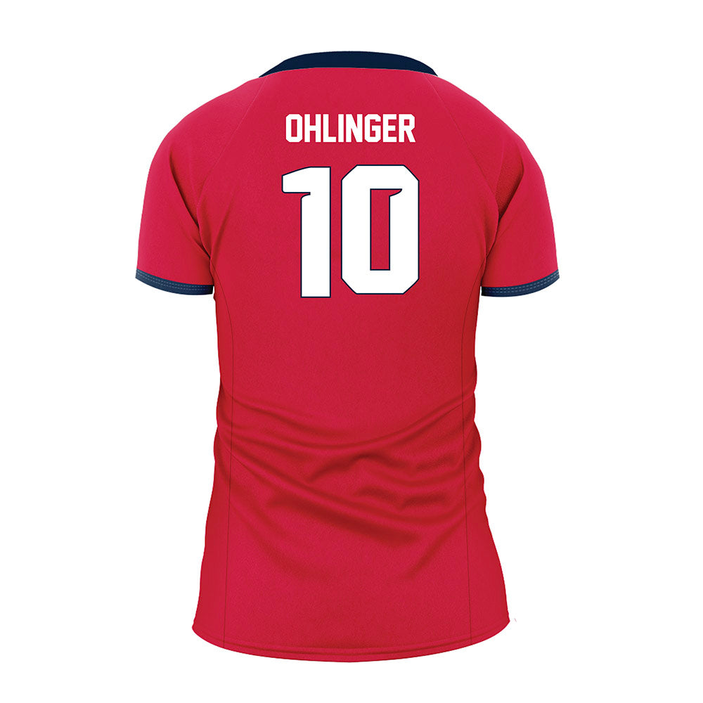 Samford - NCAA Women's Volleyball : Ali Ohlinger - Red Volleyball Jersey-1