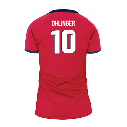 Samford - NCAA Women's Volleyball : Ali Ohlinger - Red Volleyball Jersey-1