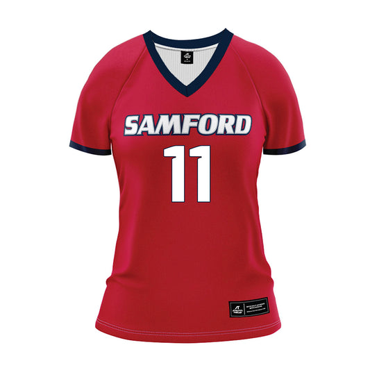 Samford - NCAA Women's Volleyball : Emma Sorensen - Red Volleyball Jersey-0