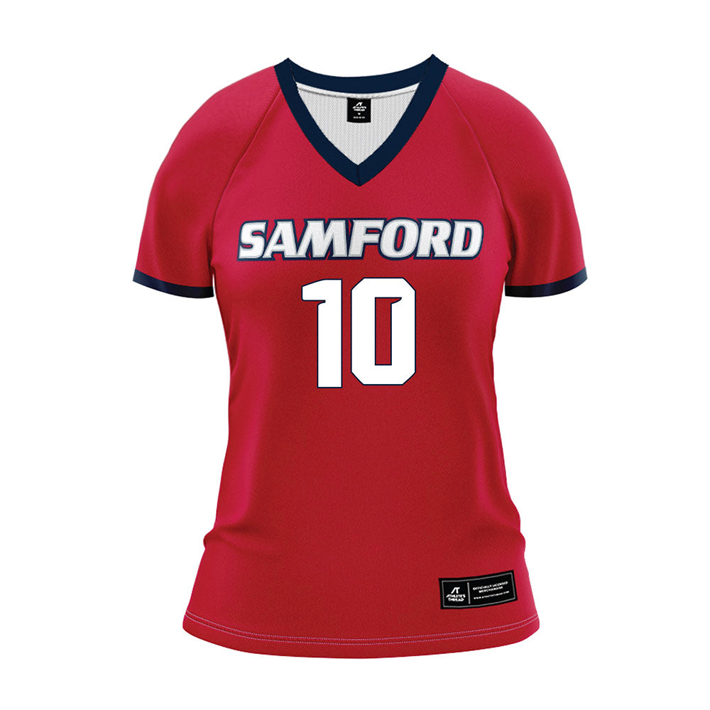 Samford - NCAA Women's Volleyball : Ali Ohlinger - Red Volleyball Jersey-0