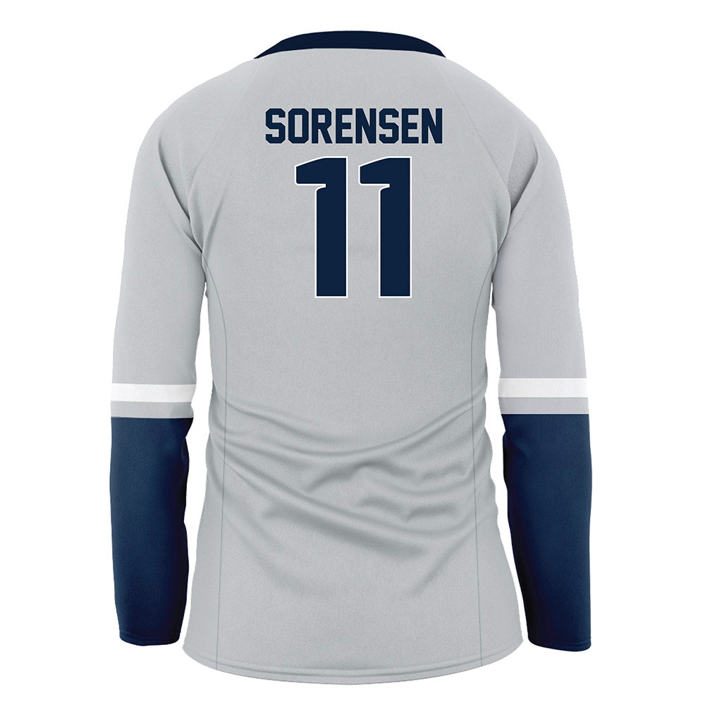 Samford - NCAA Women's Volleyball : Emma Sorensen - Grey Volleyball Jersey-1