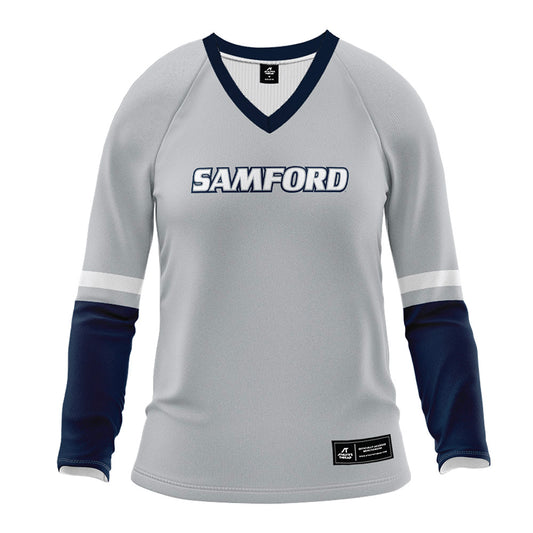 Samford - NCAA Women's Volleyball : - Grey Volleyball Jersey-0