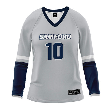 Samford - NCAA Women's Volleyball : Ali Ohlinger - Grey Volleyball Jersey-0