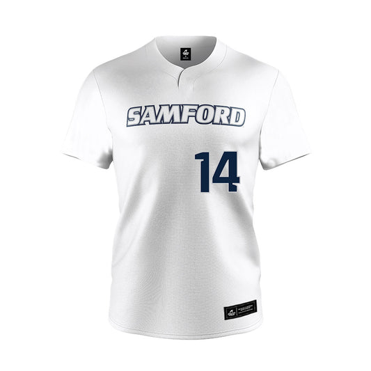 Samford - NCAA Softball : Joi Hubbard - White Jersey-0