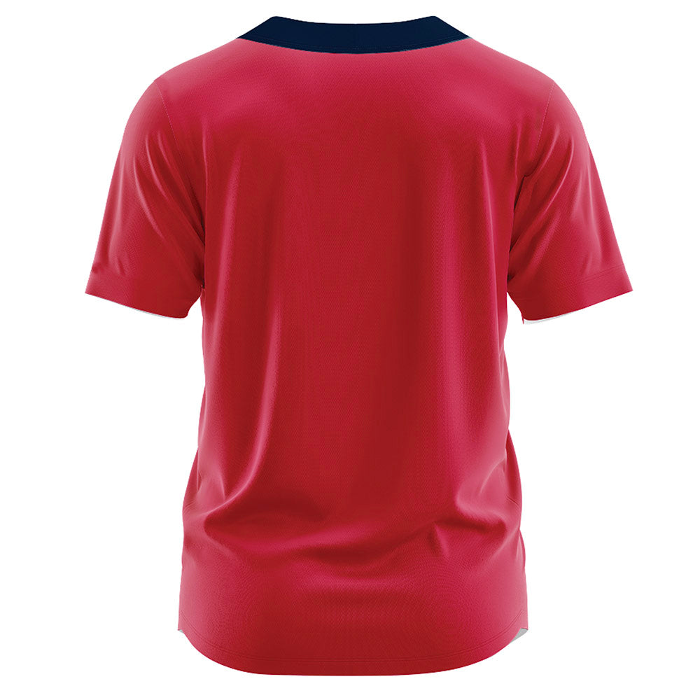 Samford - NCAA Softball : - Red Jersey-1