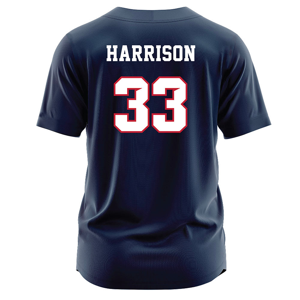 Samford - NCAA Softball : Kayden Harrison - Navy Jersey-1
