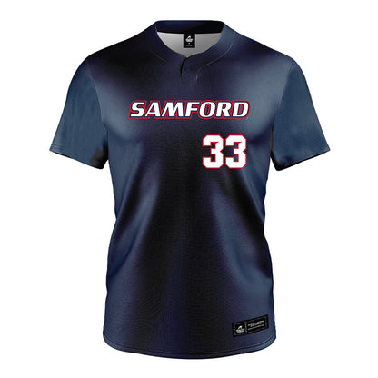 Samford - NCAA Softball : Kayden Harrison - Navy Jersey-0