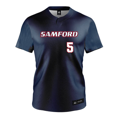 Samford - NCAA Softball : Olivia Treece - Navy Jersey-0