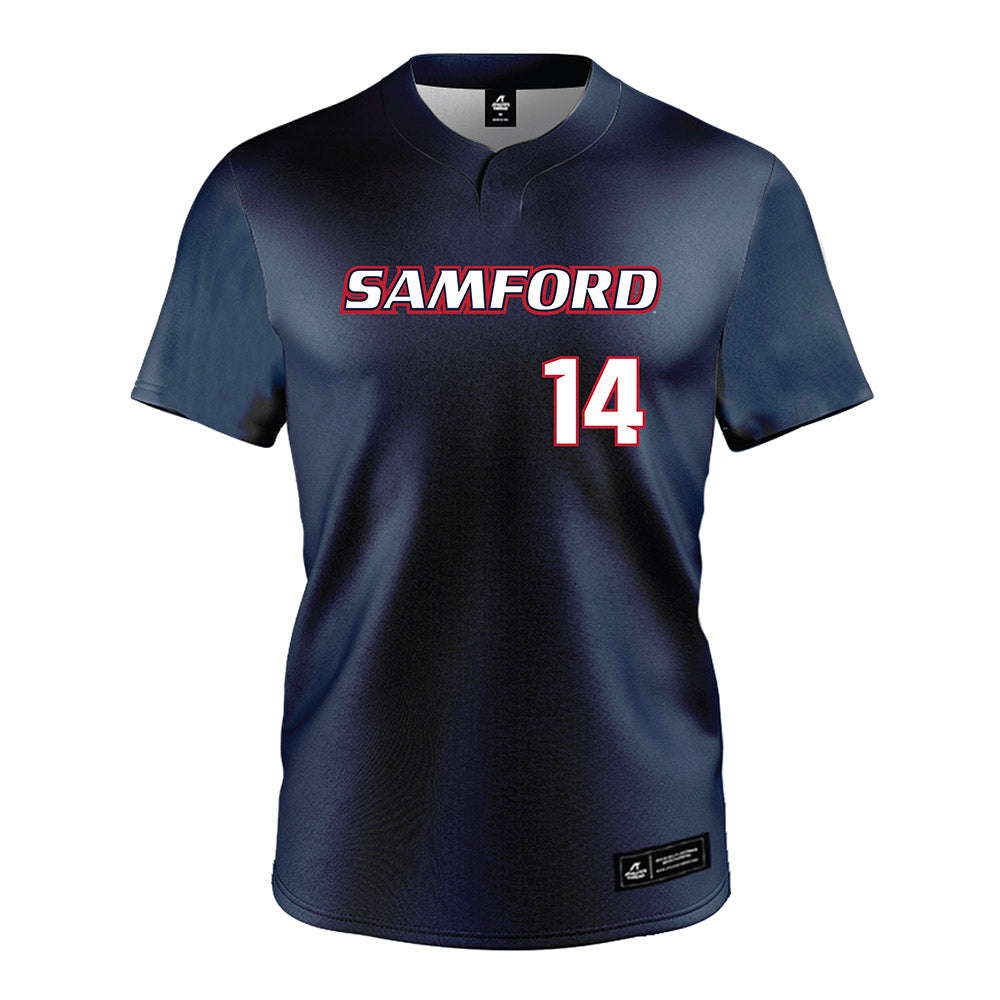Samford - NCAA Softball : Joi Hubbard - Navy Jersey-0