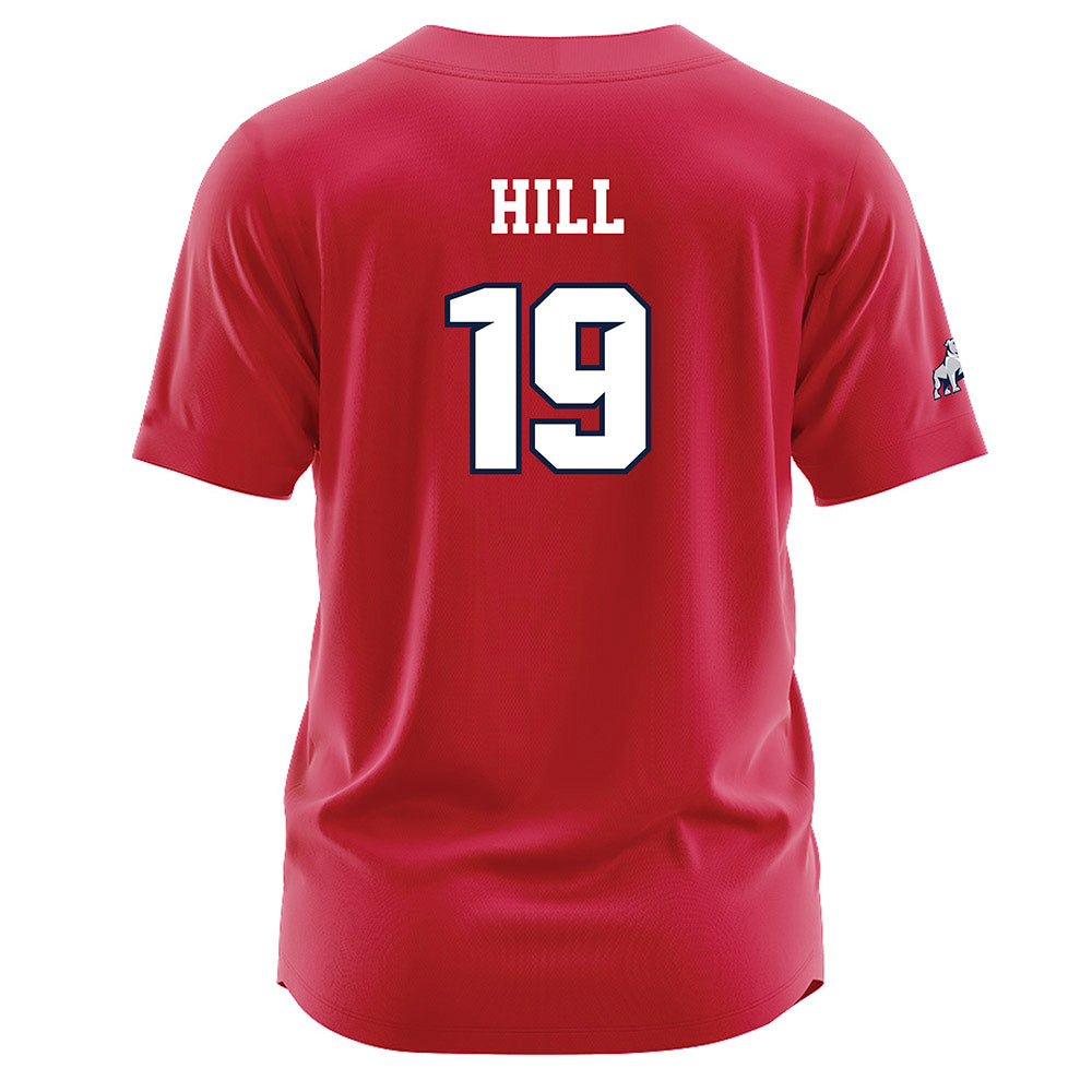 Samford - NCAA Baseball : Cason Hill - Red Jersey-1