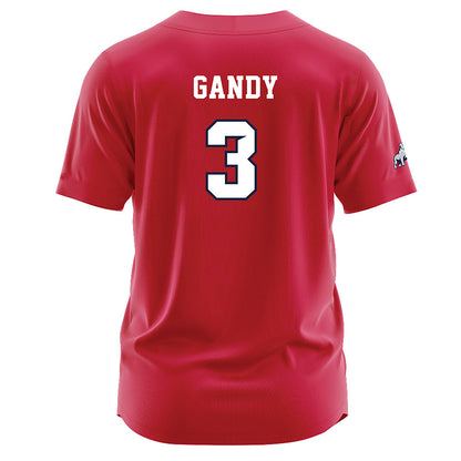 Samford - NCAA Baseball : Gus Gandy - Red Jersey-1