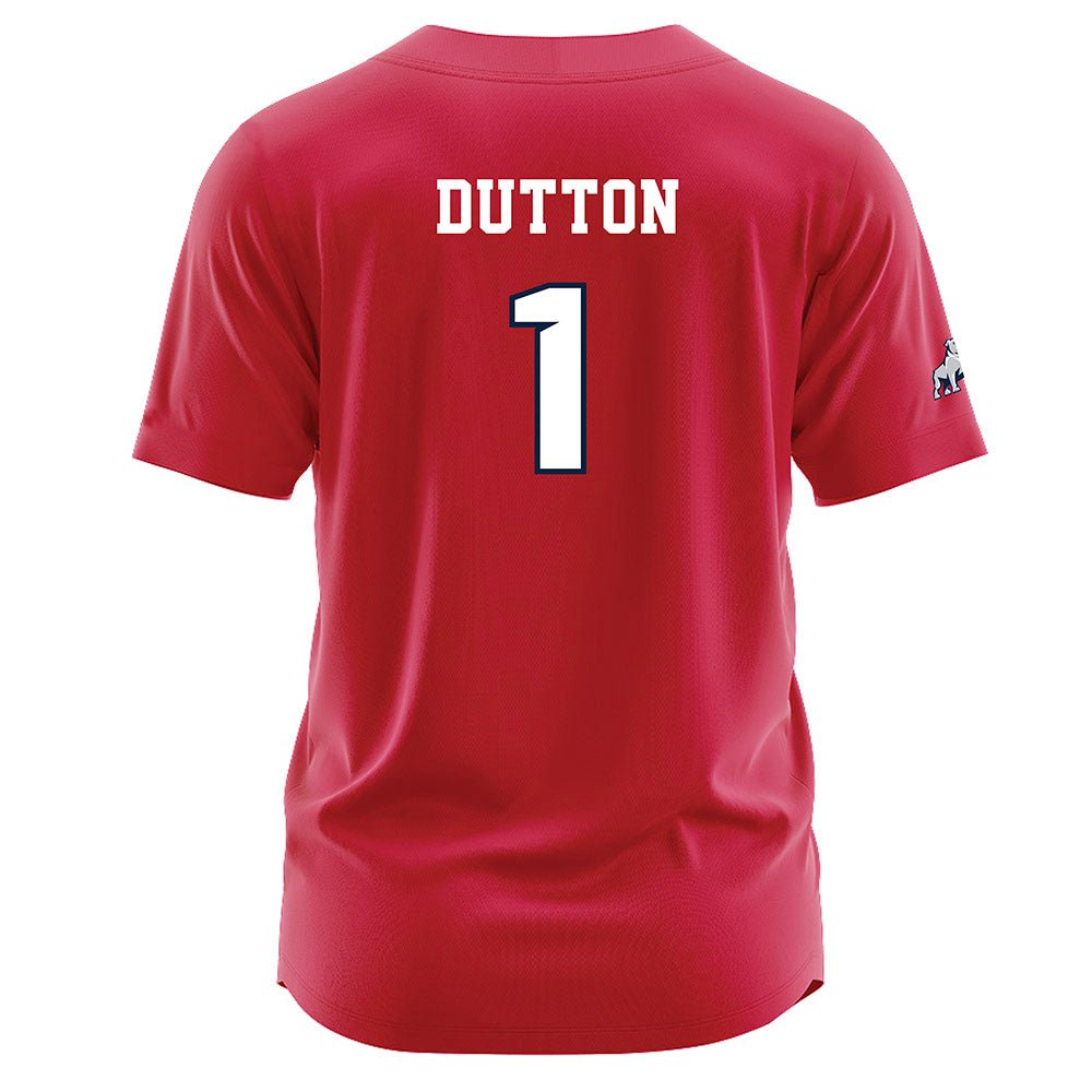 Samford - NCAA Baseball : Pierce Dutton - Red Jersey-1