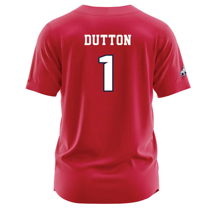 Samford - NCAA Baseball : Pierce Dutton - Red Jersey-1