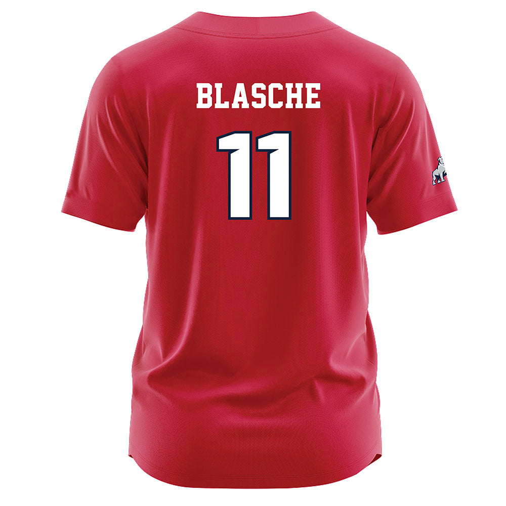 Samford - NCAA Baseball : Mason Blasche - Red Jersey-1