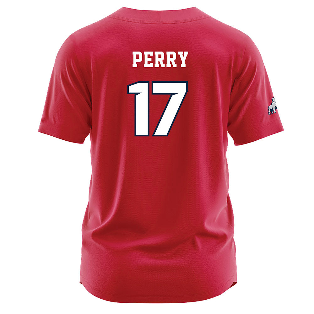 Samford - NCAA Baseball : Hayden Perry - Red Jersey-1