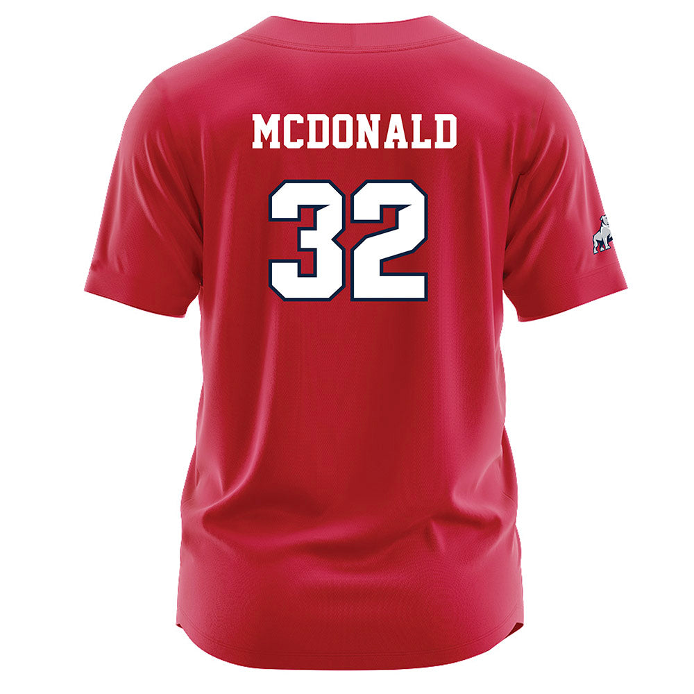 Samford - NCAA Baseball : Parker McDonald - Red Jersey-1
