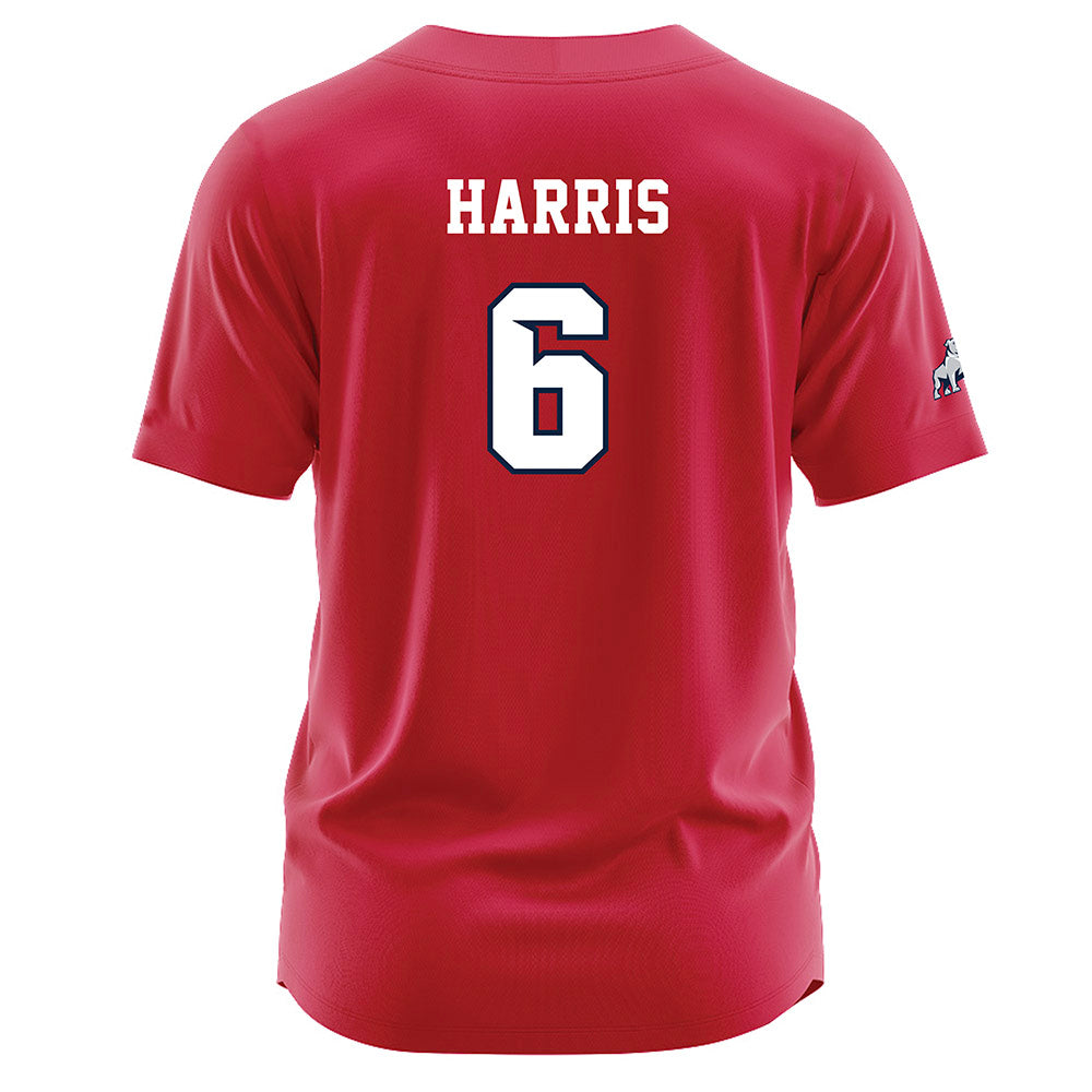 Samford - NCAA Baseball : Jackson Harris - Red Jersey-1