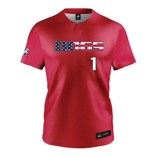 Samford - NCAA Baseball : Pierce Dutton - Red Jersey-0