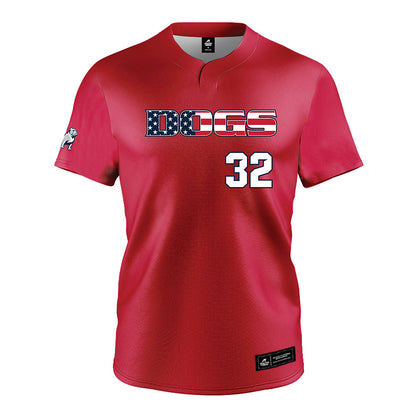 Samford - NCAA Baseball : Parker McDonald - Red Jersey-0
