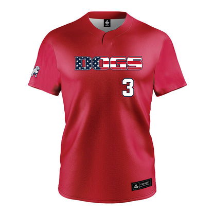 Samford - NCAA Baseball : Gus Gandy - Red Jersey-0