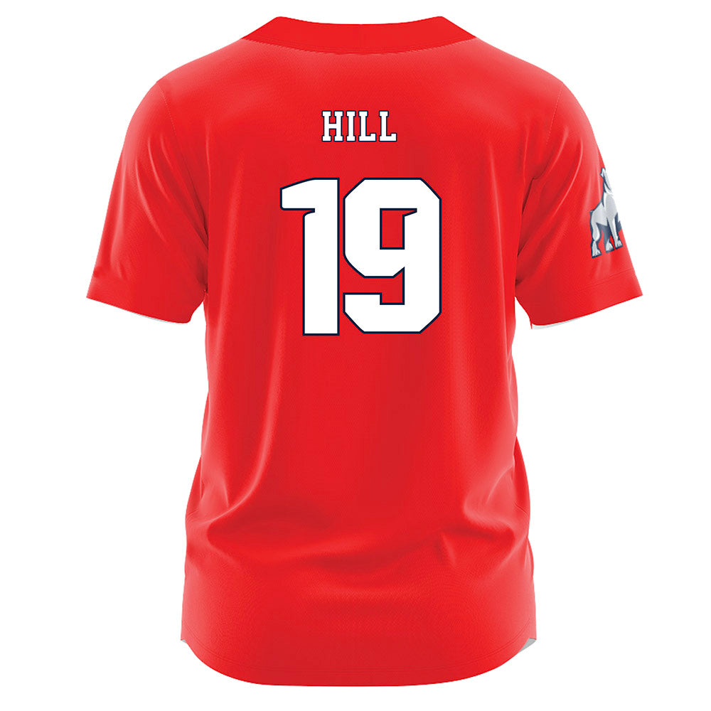 Samford - NCAA Baseball : Cason Hill - Red Jersey-1