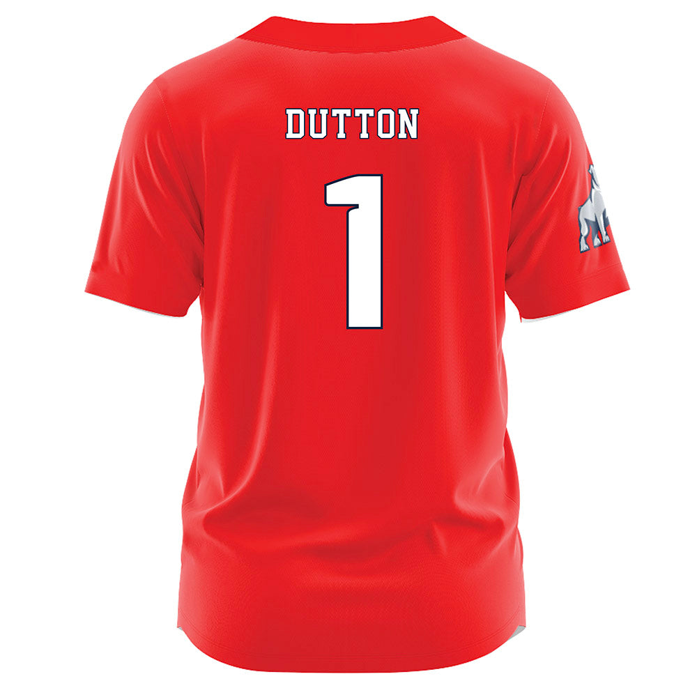 Samford - NCAA Baseball : Pierce Dutton - Red Jersey-1
