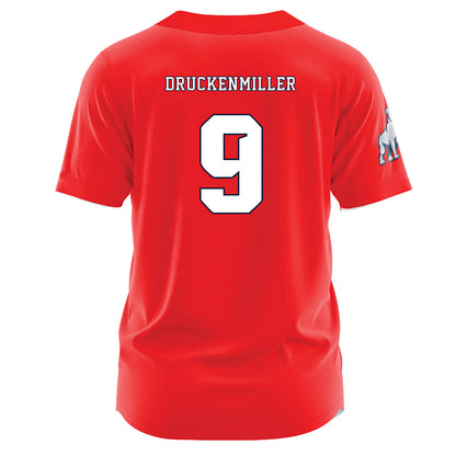 Samford - NCAA Baseball : Drew Druckenmiller - Red Jersey-1