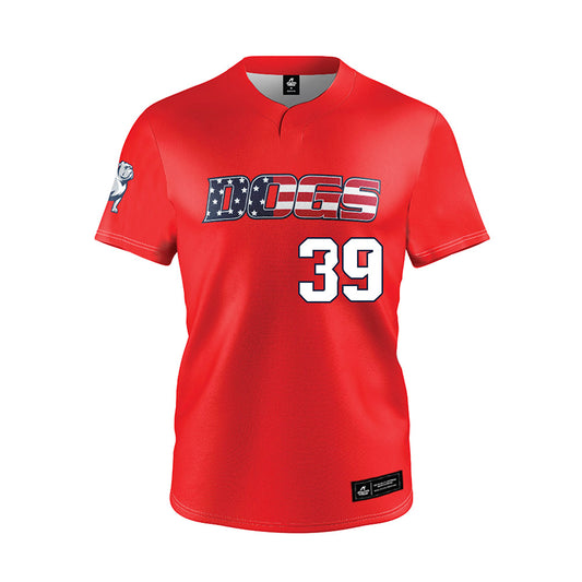 Samford - NCAA Baseball : Charlie Bozeman - Red Jersey-0