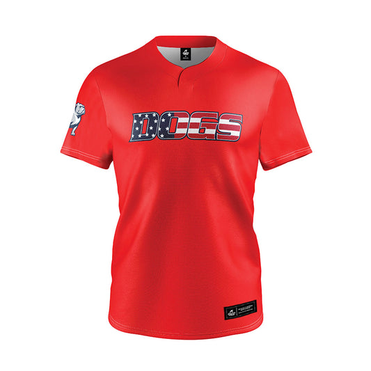 Samford - NCAA Baseball : - Red Jersey-0