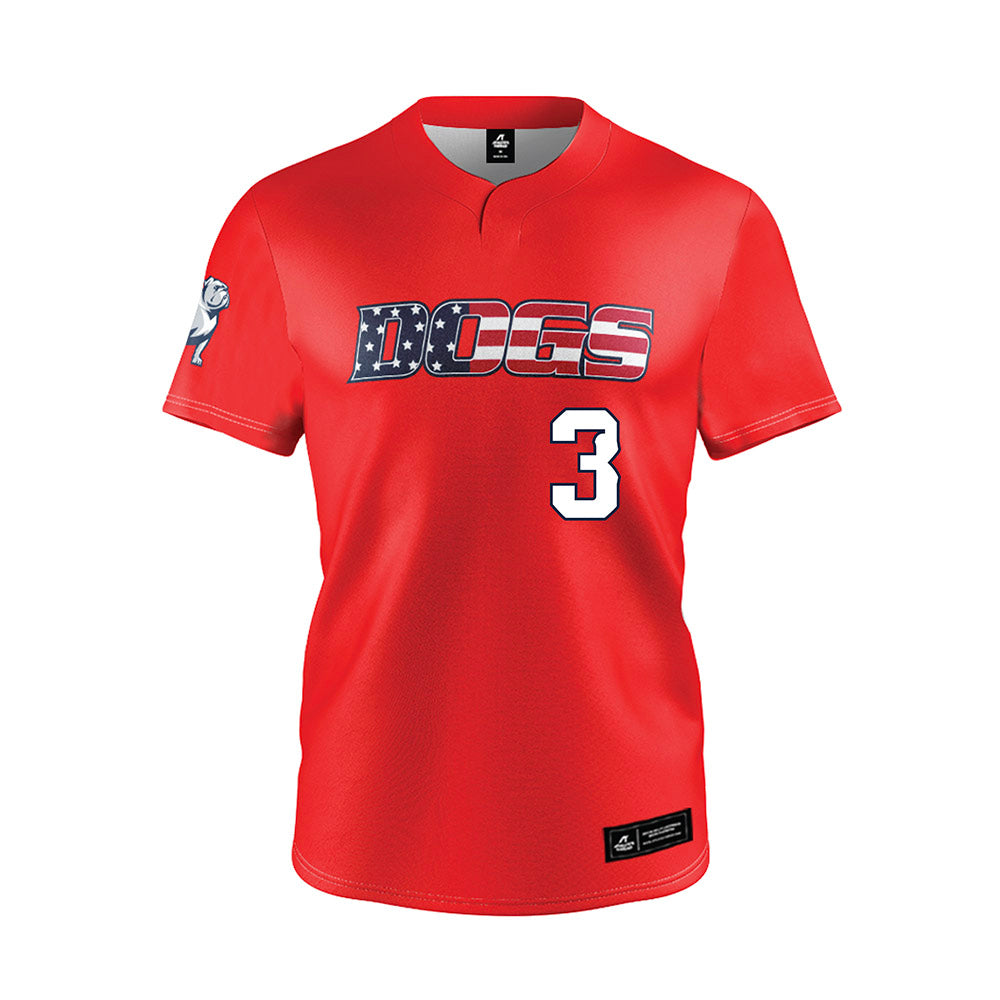 Samford - NCAA Baseball : Gus Gandy - Red Jersey-0