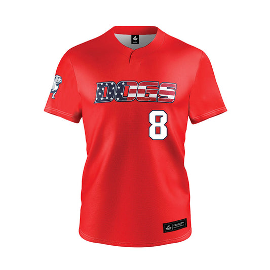 Samford - NCAA Baseball : Ryan Vermillion - Red Jersey-0
