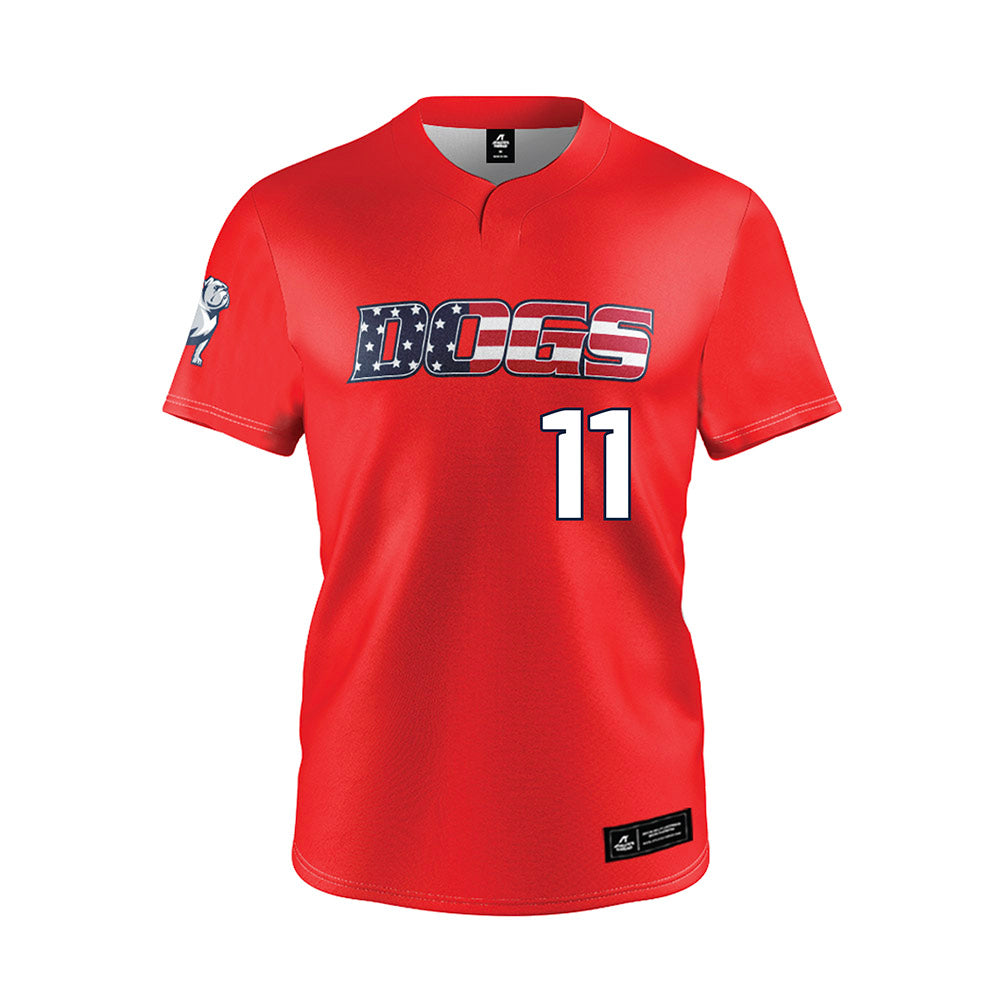 Samford - NCAA Baseball : Mason Blasche - Red Jersey-0