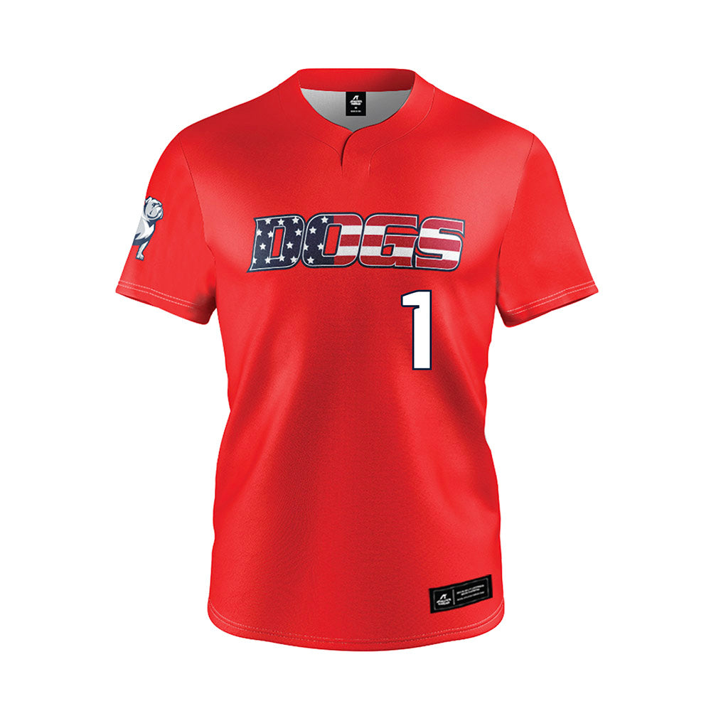 Samford - NCAA Baseball : Pierce Dutton - Red Jersey-0