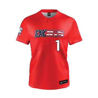 Samford - NCAA Baseball : Pierce Dutton - Red Jersey-0