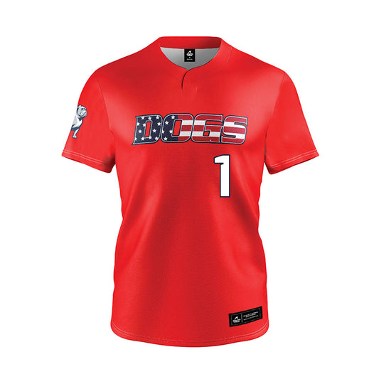 Samford - NCAA Baseball : Pierce Dutton - Red Jersey-0