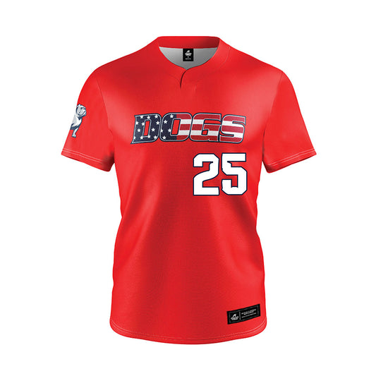 Samford - NCAA Baseball : Joseph Lee - Red Jersey-0